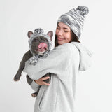 Knit Matching Human Pom Hats