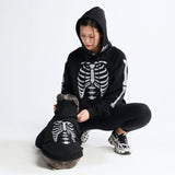 Halloween Human Hoodie - Reflective Skeleton