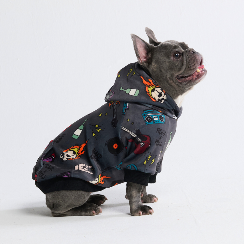 Rock and Roll Honden-Hoodie