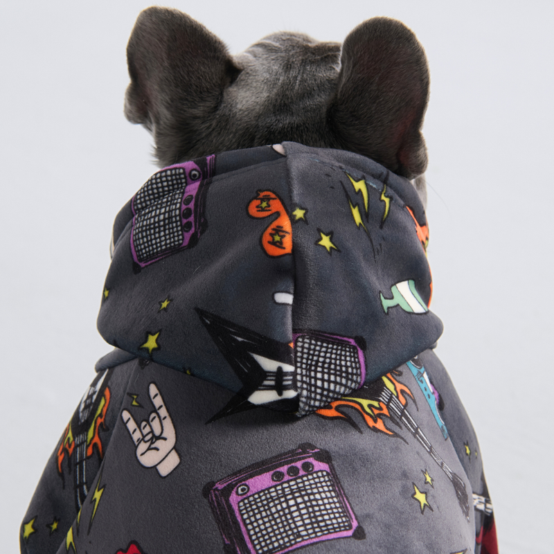 Rock and Roll Honden-Hoodie