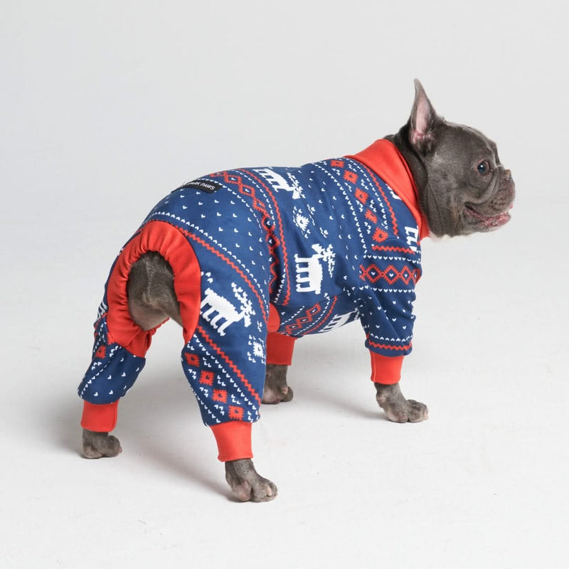 Dog Christmas Pajama - Dasher Blue