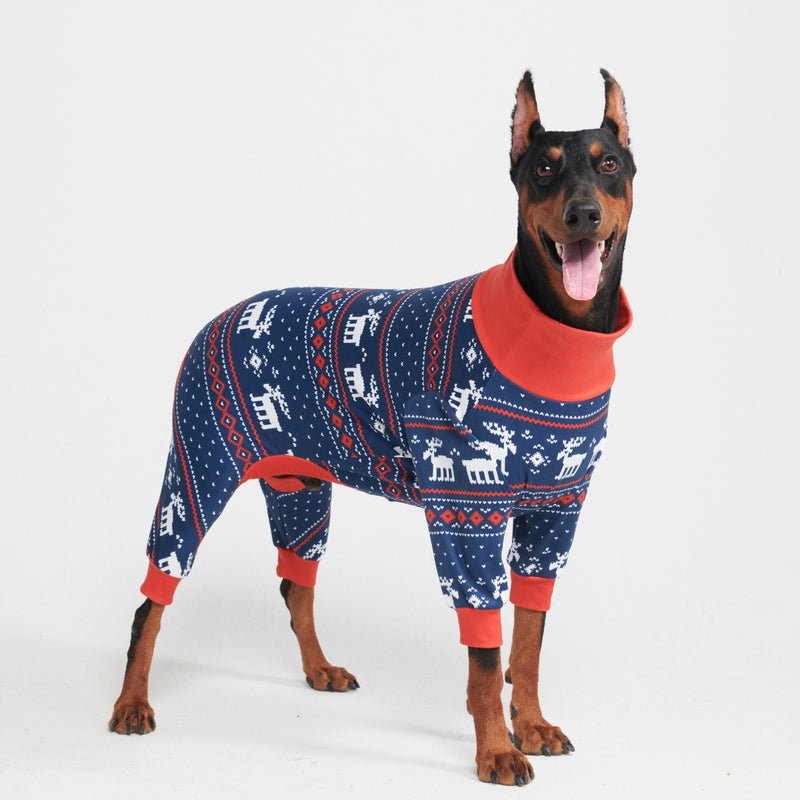 Dog Christmas Pajama - Dasher Blue