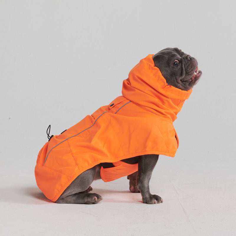 Impermeable para perro Breatheshield™ - Naranja neón