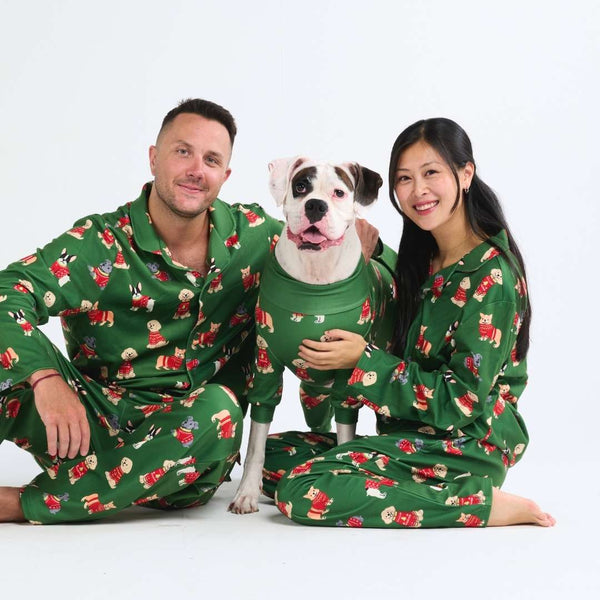 Kerst hondenpyjama - Dappere pup