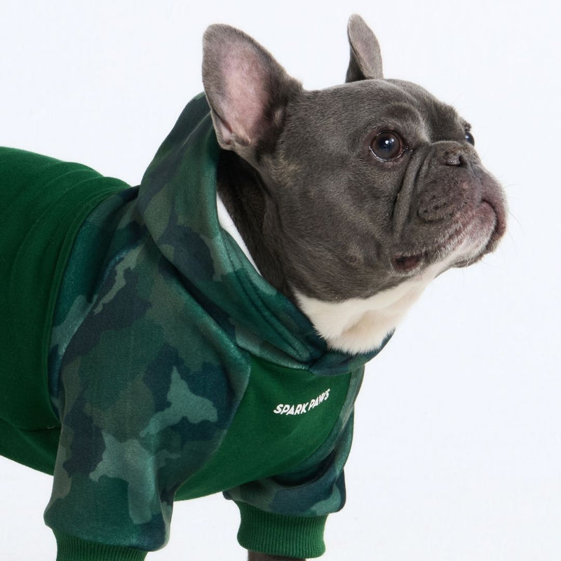 Sweat à capuche pour chien Forest Camo