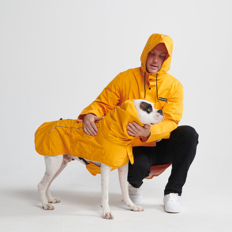 ブレスシールド™ 犬用レインコート - マスタードイエロー