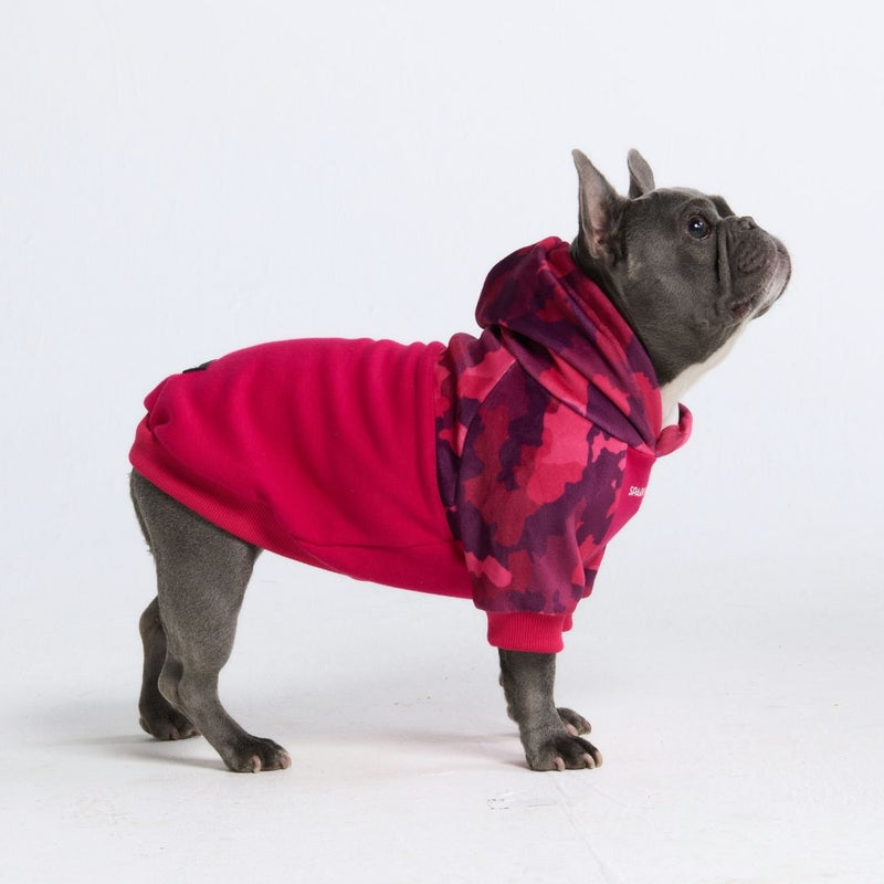 Fuchsia Camo Dog Hoodie