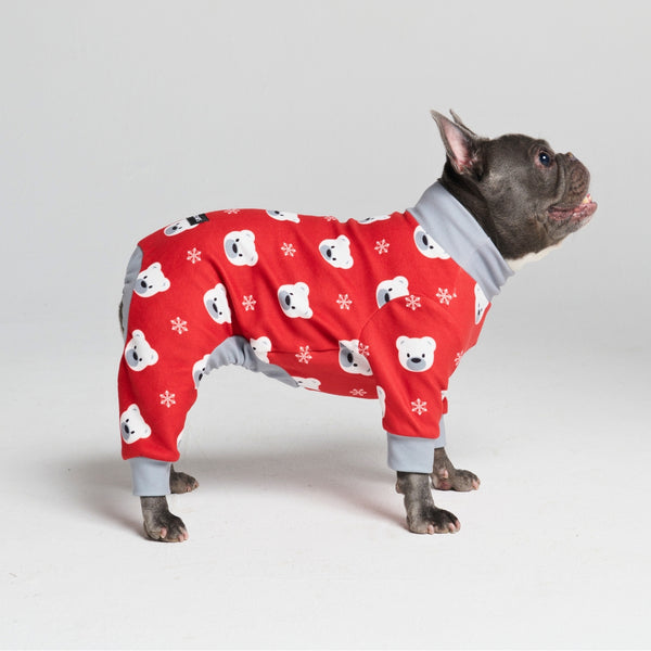 犬用パジャマ - シロクマ