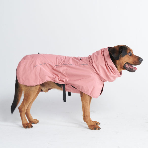 ブレスシールド™ 犬用レインコート - シーピンク