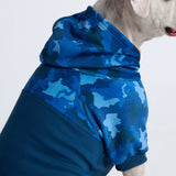 Sweat à capuche pour chien Blue Camo