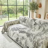 Pet Couch Cover - Lily of The Valley Black