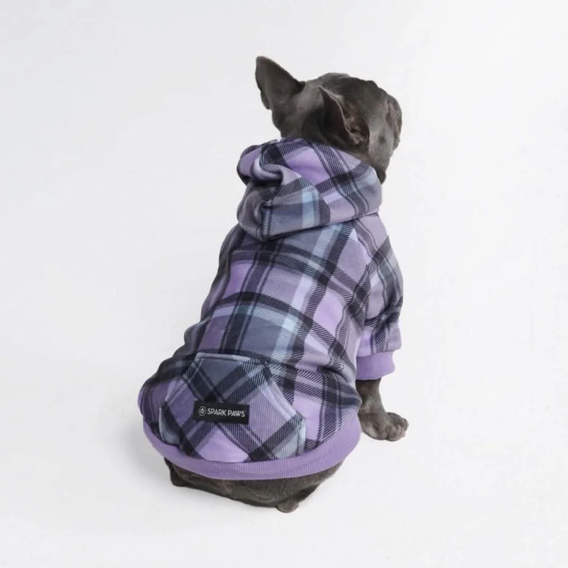 Purple Plaid Hoodie||size:S,M,L,XL,2XL,3XL,4XL,5XL