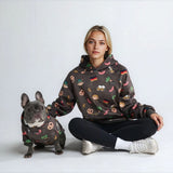 Germany Hoodie Dark Brown||size:S,M,L,XL,2XL,3XL,4XL,5XL