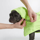 ブレスシールド™ 犬用レインコート - ライム ホワイト ネイビー