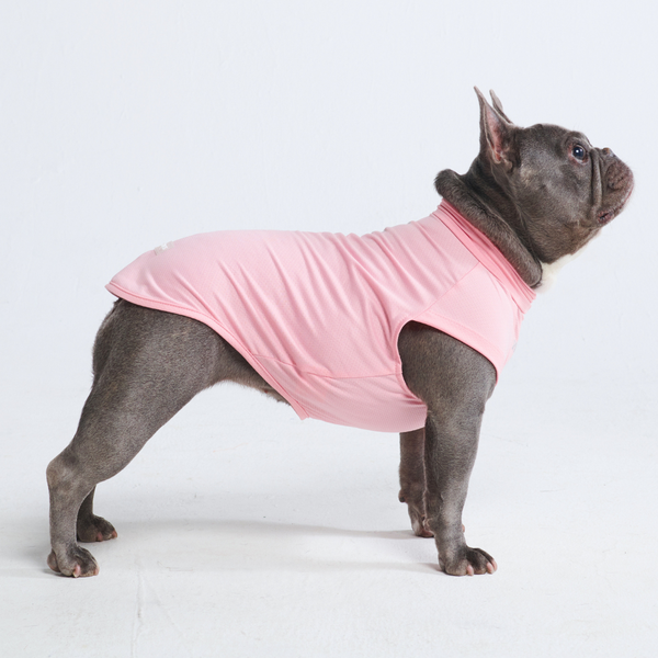 T-shirt pour chien avec écran solaire - Rose