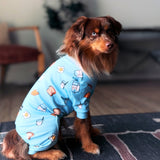 Pyjama pour chien - Petit Déjeuner Bleu