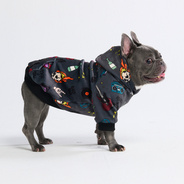 Rock and Roll Hoodie pour Chien