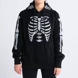 Halloween Human Hoodie - Reflective Skeleton