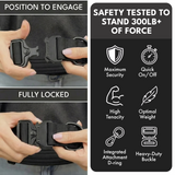 Collar táctico para perros - Negro