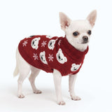 Polar Bear Dog Sweater||size:S