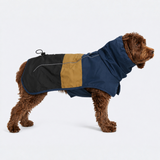 Dog Raincoat - Blue Gold Black||size:L