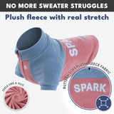Blue Rose Plush Fleece Dog Sweater||size:S,M,L,XL,2XL,3XL,4XL