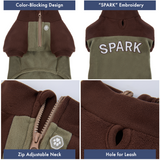 Brown Olive Plush Fleece Dog Sweater||size:S,M,L,XL,2XL,3XL,4XL