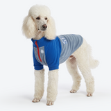 Royal Blue Plush Fleece Dog Sweater||size:2XL
