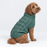 Pine Green Cableknit||size:L