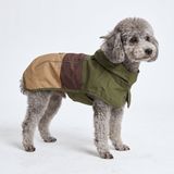 Dog Raincoat - Green Brown||size:M