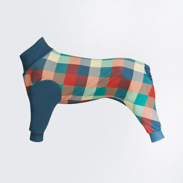 Pyjama pour chien - Multi Carreaux Sarcelle