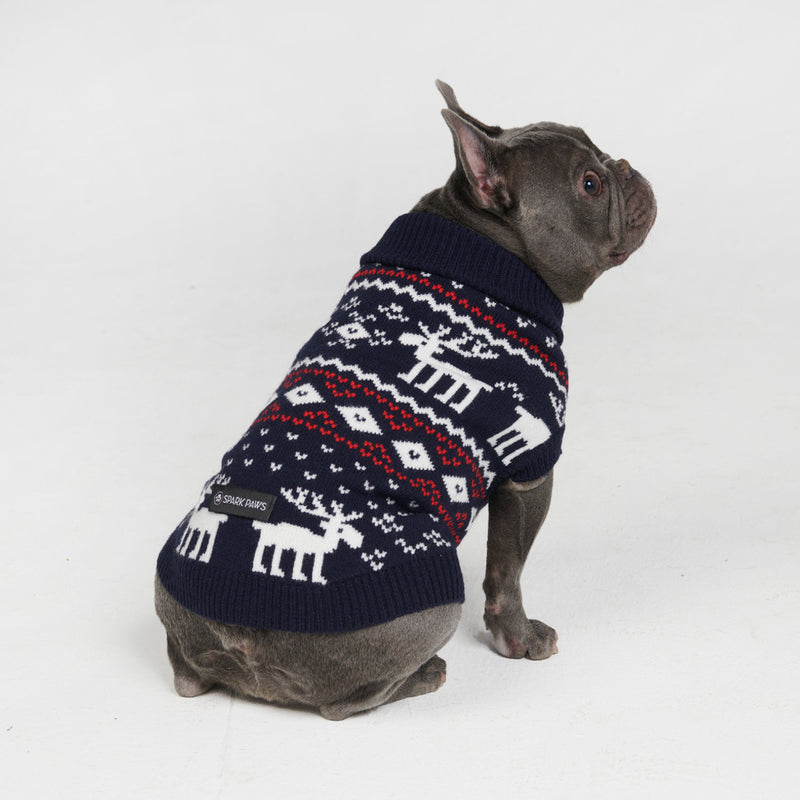 Knit Dog Sweater - Dasher Navy
