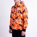 Halloween Orange Hoodie||size:L,XL,2XL