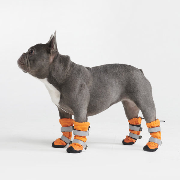 Flex Shell Water-resistant Dog Boots - Orange