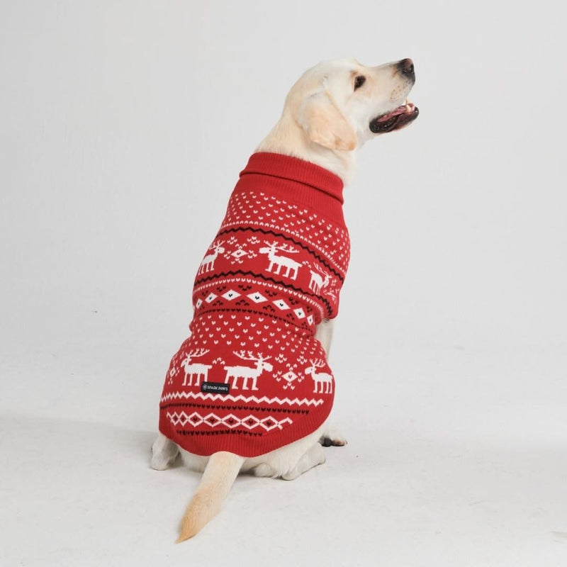 Maglione per cane lavorato a maglia - Dasher Rosso