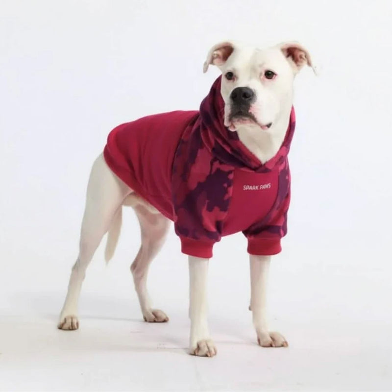 Felpa con cappuccio per cani Fushia Camo