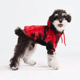 Maglione in Velluto per Cani - Rosso e Nero