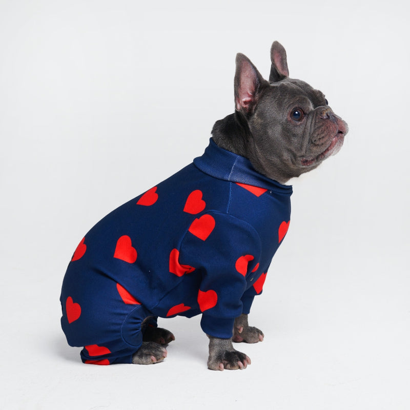 犬用パジャマ - ハート