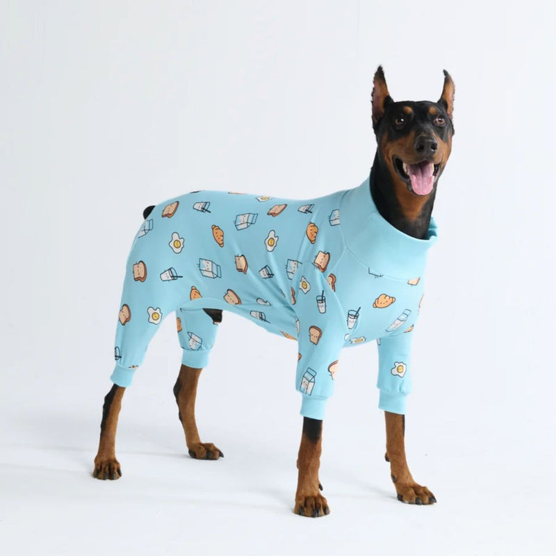 Pigiama per Cani - Colazione Blu