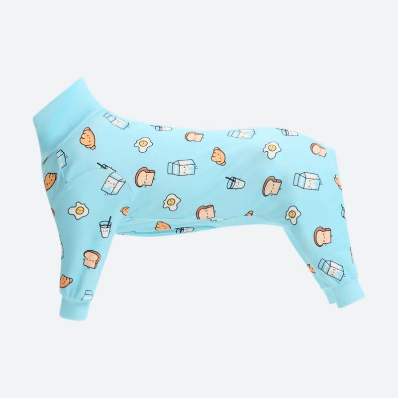 Pigiama per Cani - Colazione Blu