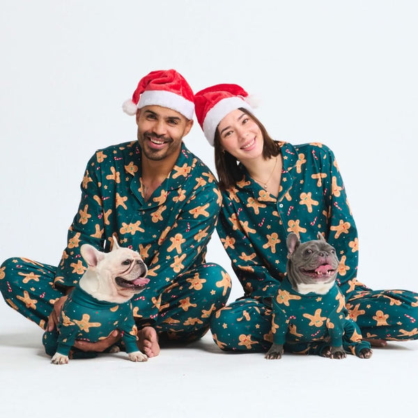 Pijama de Navidad para perro - Hombre de jengibre