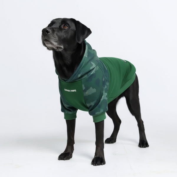 Forest Camo Dog Hoodie