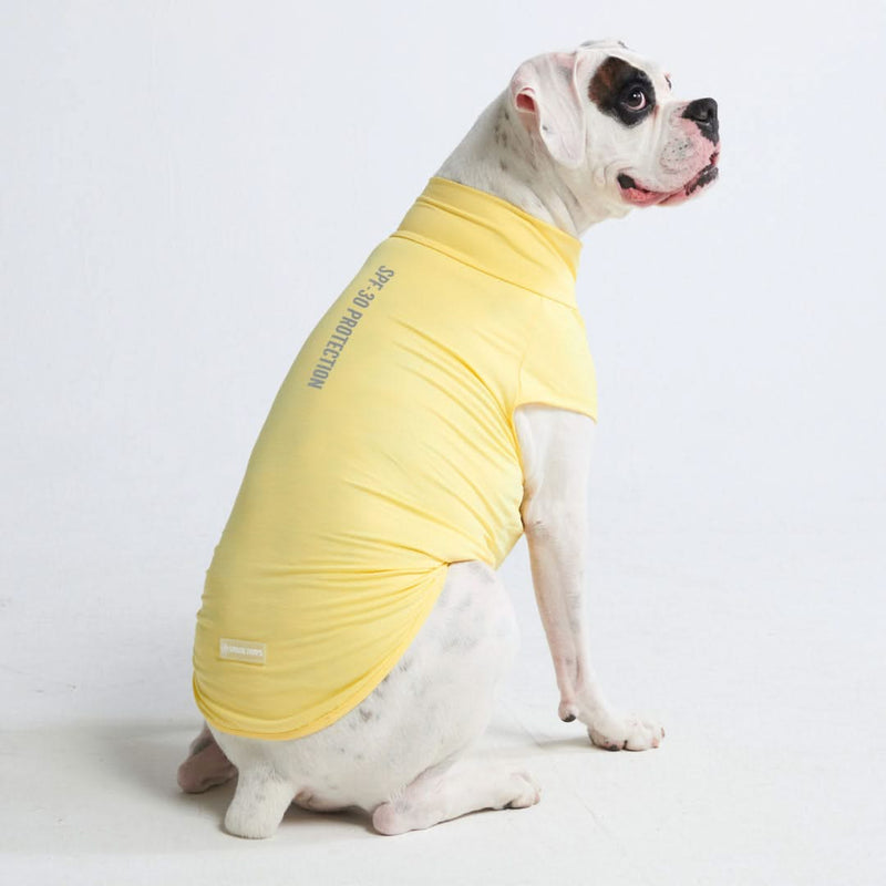 T-shirt per cani Sunblock - Gialla