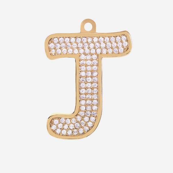 Etiqueta de joyería con letra inicial - J