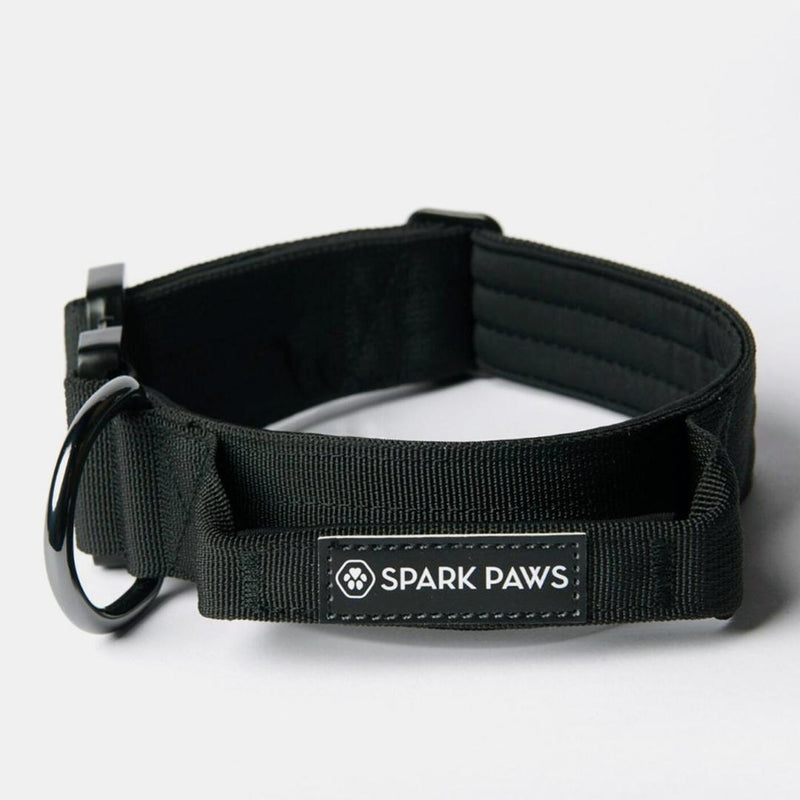 Tactical Dog Collar - Black (1.5"/4cm)